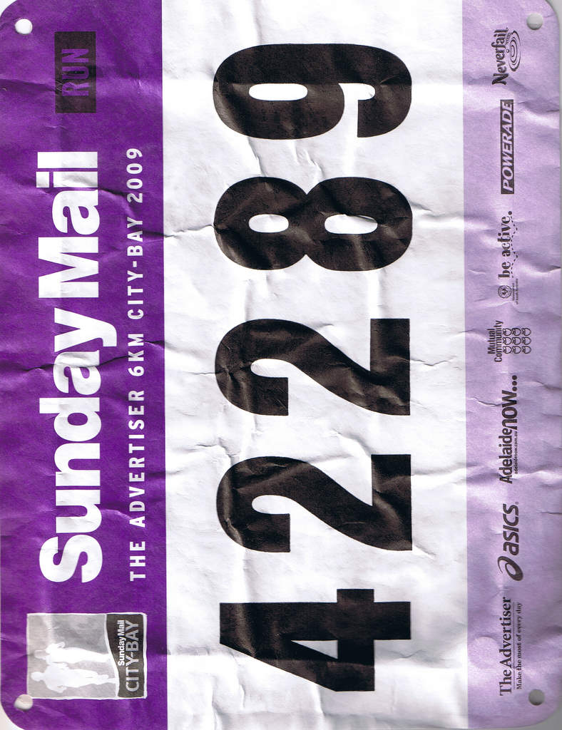 Runner Number Tag